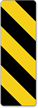 Yellow Black Object Marker Sign