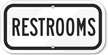 Restrooms Sign