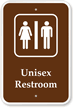 Unisex Restroom Campground Park Sign