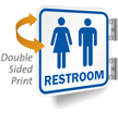 Unisex Restroom Symbol Sign