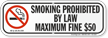 Alaska Smoking Prohibited By Law Sign