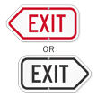 Arrow Exit Sign
