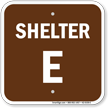 Shelter E Evacuation Assembly Area Sign