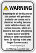 Vehicle Repair Facilities Prop 65 Sign