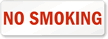No Smoking Sign (horizontal)