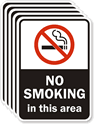 No Smoking Area Label