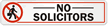 No Solicitors (with Graphic) Label