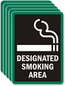Designated Smoking Area - black reversed