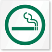 Smoking Permitted Symbol (Engraved)