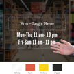 Customizable Logo and Timing, Single-Sided Label
