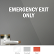 Emergency Exit Only Die Cut Glass Window Decal