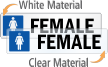 Female Restroom Label