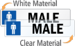 Male Restroom Label