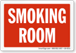 Oklahoma Smoking Room Label