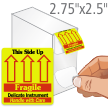 Delicate This Side Up Fragile Grab a Label Dispenser Box