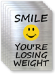 Smile You're Losing Weight Fitness Center Label