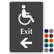 Exit Accessible Left arrow Sign