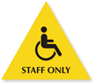 Staff Only Men (Accessible Pictogram)