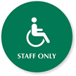 Staff Only Women (Accessible Pictogram)