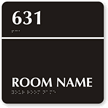 Add Own Number And Room Name Braille Sign