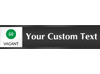 Custom 2.25" x 10" SmartSlider™ Sign