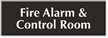 Fire Alarm & Control Room Engraved Sign