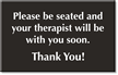 Therapist Engraved Room Sign
