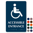 Accessible Entrance Tactile Touch Braille Door Sign