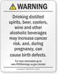 Alcoholic Beverage Exposure Prop 65 Sign