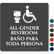 All Gender Restroom ISA And Toilet Symbol Sign