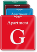 Apartment G Showcase Wall Sign