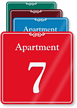 Apartment Number 7 Wall Sign
