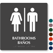 Bilingual Bathrooms Banos TactileTouch Braille Sign