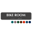 Bike Room Tactile Touch Braille Sign