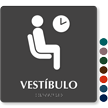 Vestibulo Spanish Tactile Touch Braille Sign