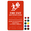 Fire Exit Keep Door Closed (bilingual) Sign