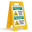 Safety First Watch Your Step Floor Sign