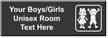 Boys Girls Unisex Room Custom Engraved Sign