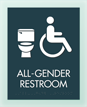 Metro™ All-Gender Restroom Sign