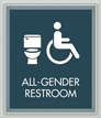 Optik All-Gender Restroom Sign
