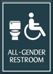 Contour HT All-Gender Restroom Sign