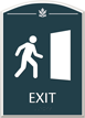Exit, with Braille Sign