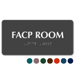 TactileTouch™ Facp Room Sign with Braille