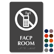 Facp Room ADA TactileTouch™ Sign with Braille