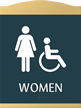 Esquire Braille Restroom Sign