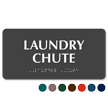 Laundry Chute ADA TactileTouch™ Sign with Braille