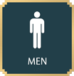 Men, with Graphic and Braille Sign