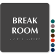 Break Room TactileTouch Braille Door Sign