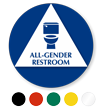 California All-Gender Restroom Door Sign