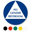 California All-Gender Restroom Door Sign